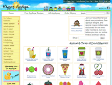 Tablet Screenshot of happyapplique.com
